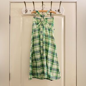 Urban outfitters plaid halter sundress